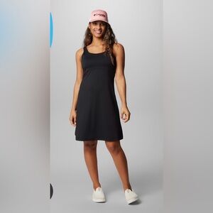 COLUMBIA Womens Black PFG Dress UPF 50 Omni Wick Freeze Size M